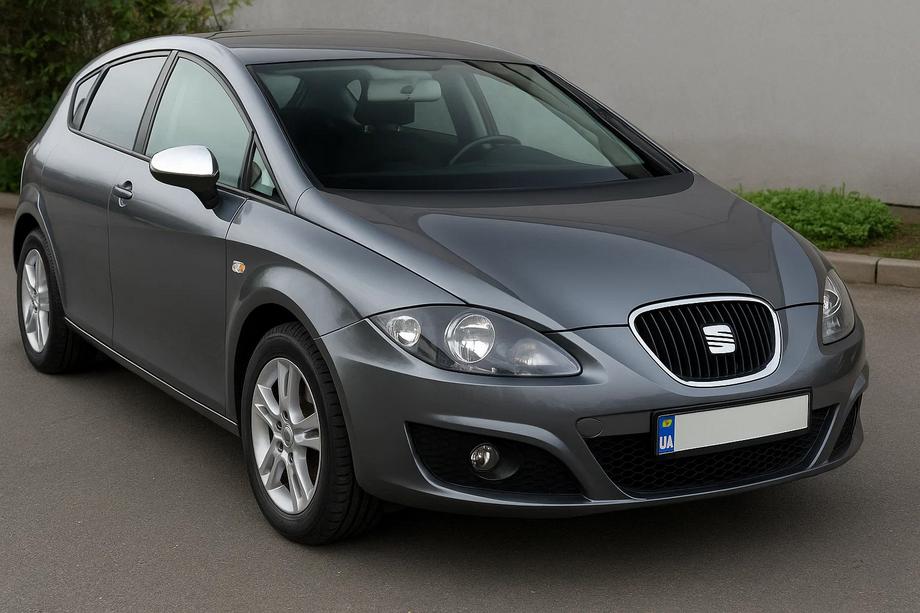 Seat Leon 2005-2012 Chrome mirror covers (2005-2010, 2 pcs, stainless steel) OmsaLine - ABS Plastic Image