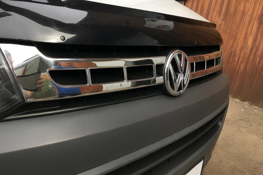 Volkswagen T5 2010-2015 Grille Trim Covers Chrome (Carmos, 2 pcs, Stainless Steel) Photo 5