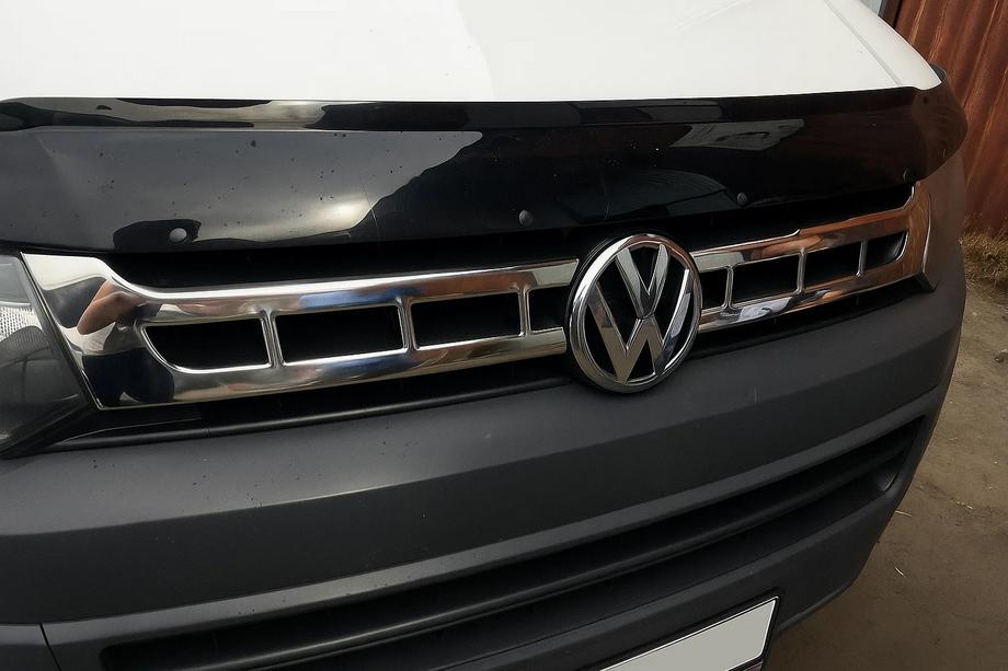 Volkswagen T5 2010-2015 Grille Trim Covers Chrome (Carmos, 2 pcs, Stainless Steel) Photo 3