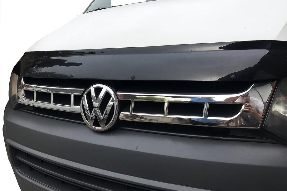 Volkswagen T5 2010-2015 Grille Trim Covers Chrome (Carmos, 2 pcs, Stainless Steel) Photo 1