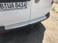 Volkswagen T5 2010-2015 Rear bumper protector with lip (Carmos V1, stainless steel) photo 2