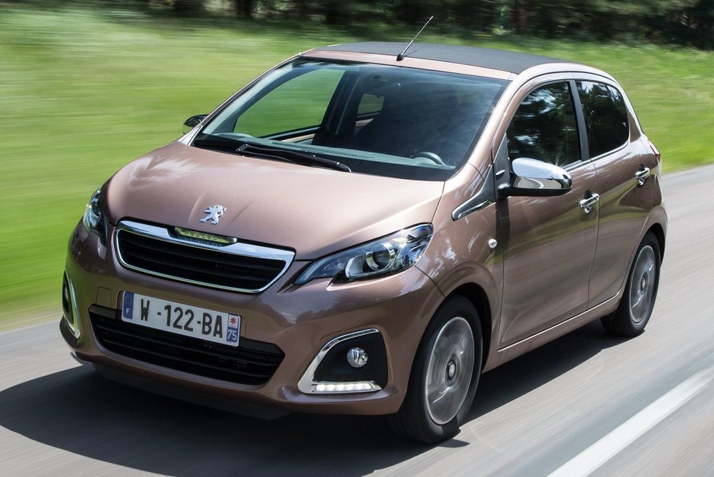 A compact city hatchback Peugeot 108