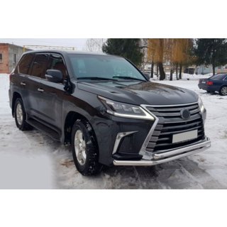 Front Bull Bar ST014 (2015+, Stainless Steel) Lexus LX570/450d 2008-2022 photo 2