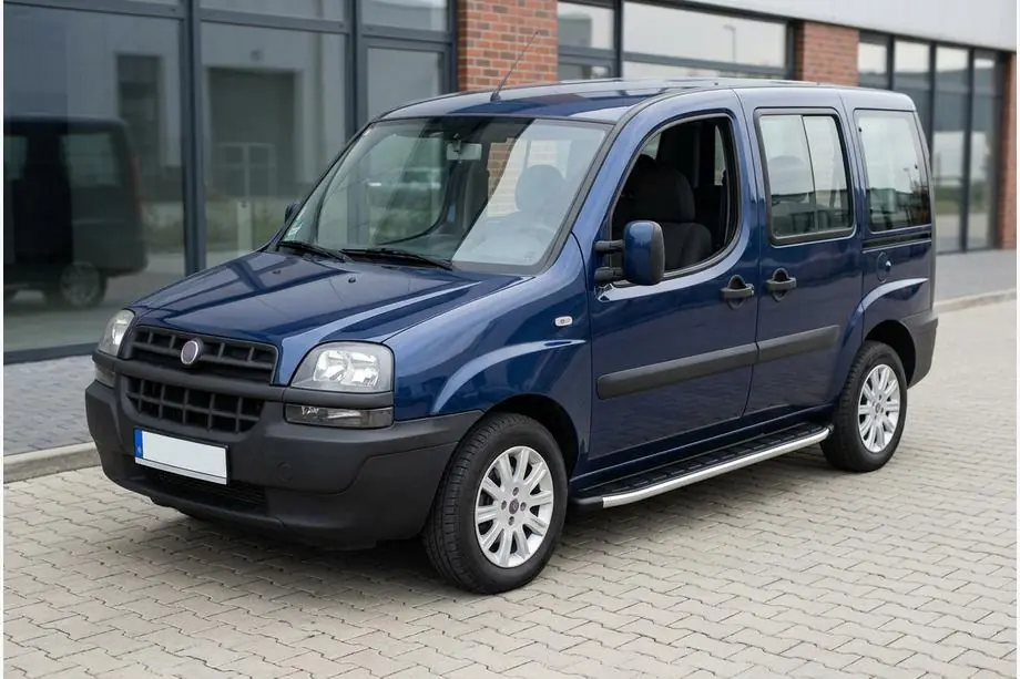 Fiat Doblo I 2005-2010 Side Steps Fullmond (2 pcs, aluminum) Maxi Wheelbase Photo 1