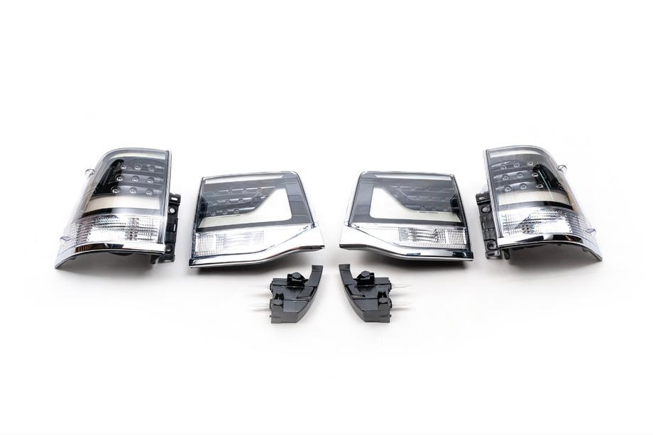 Toyota Land Cruiser 200 2007-2021 Tail Lights 2016+ (Executive Black) Photo 9
