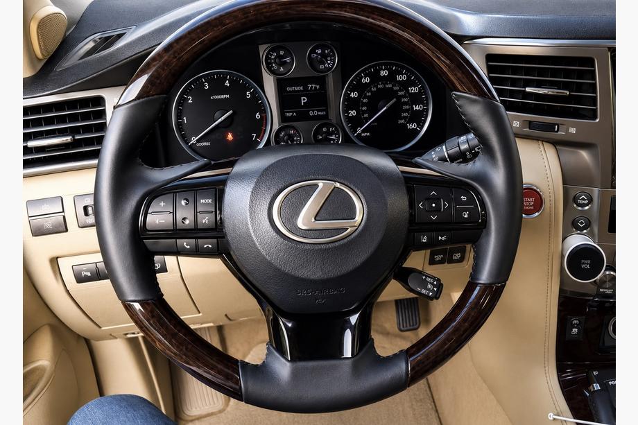 Lexus LX570/450d 2008-2022 Steering wheel assembly (wood look) Image