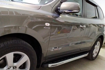 Hyundai Santa Fe 2 2006-2012 Side Steps Fullmond (2 pcs, aluminum) photo 9