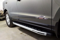 Hyundai Santa Fe 2 2006-2012 Side Steps Fullmond (2 pcs, aluminum) photo 12