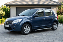 Dacia Sandero 2007-2013 Side Steps Fullmond (2 pcs, Aluminum) photo 1