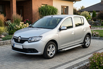 Dacia Sandero 2013-2020 Side Steps X5-Type (2 pcs, Aluminum) photo 1