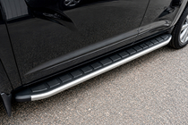 Volkswagen Amarok 2010-2022 Side Steps Fullmond Grey (2 pcs, aluminum) photo 3
