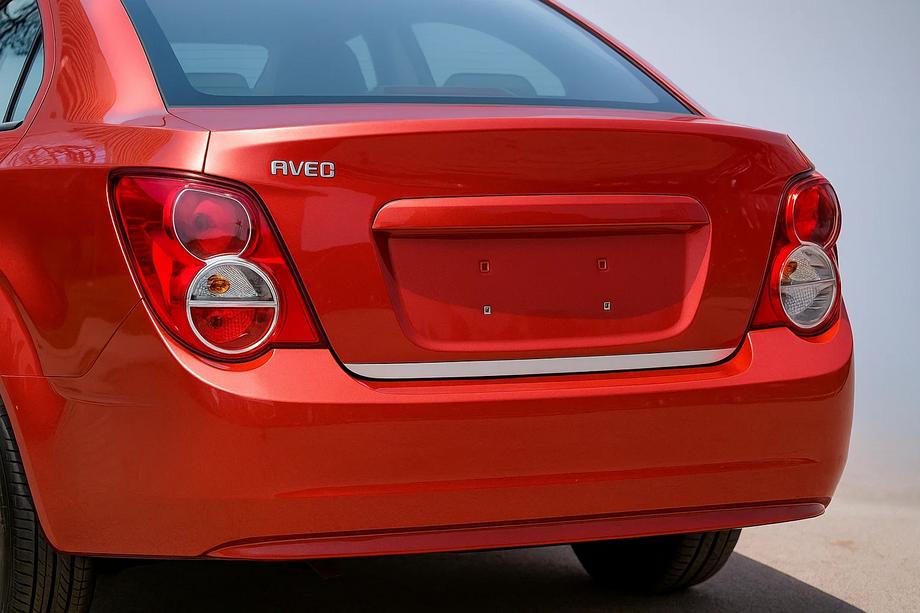 Chevrolet Aveo T300 2011-2020 Trunk Trim Stainless Steel (Sedan) Image