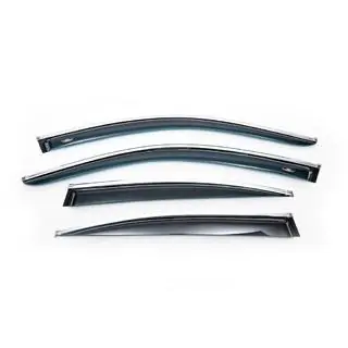 Window Deflectors with Chrome Trim SD (4 pcs, HIC) photo 2