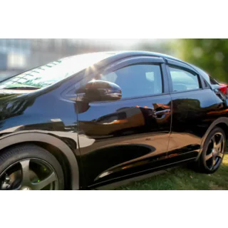 Window Deflectors HB 2012+ (4 pcs, HIC) Honda Civic HB 2012-2020 photo 1