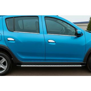 Exterior window trim stainless steel (4 pcs) Dacia Sandero 2007-2013 photo 1