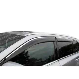 Window deflectors with chrome trim (4 pcs, HIC) Nissan Juke 2010-2019