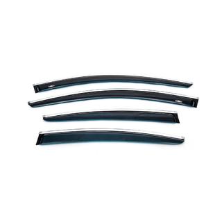 Window deflectors with chrome trim SD/HB (4 pcs, HIC) Opel Insignia 2008-2017 photo 2