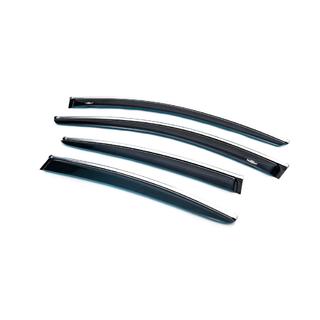 Window deflectors with chrome trim SD/HB (4 pcs, HIC) Opel Insignia 2008-2017 photo 1