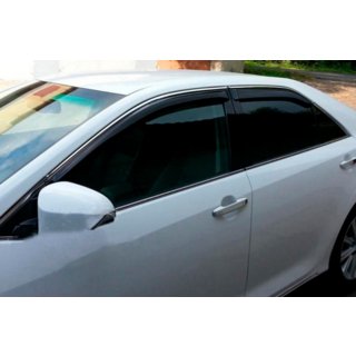 Window Deflectors with Chrome Trim SD (4 pcs, HIC) Toyota Avensis 2009-2018