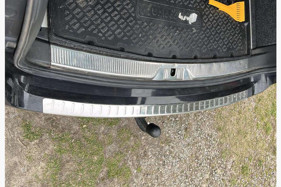 Skoda Superb 2009-2015 Rear Bumper Protector Carmos V1 (SW, Stainless Steel) Photo 2