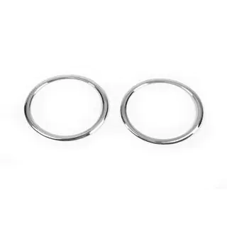 Chrome Fog Light Covers (2009-2013, 2 pcs, Stainless Steel) photo 3
