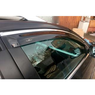 Window Deflectors with Chrome Trim SW (4 pcs, EU, HIC) photo 1