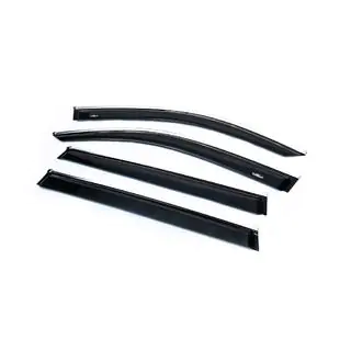 Window deflectors with chrome trim (4 pcs, HIC) photo 2