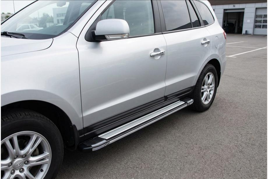 Hyundai Santa Fe 2 2006-2012 Side Steps Rainbow (2 pcs, aluminum) Image