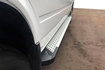 Volkswagen LT 1995-2006 Side Steps Allmond Grey (2 pcs, Aluminum) photo 1