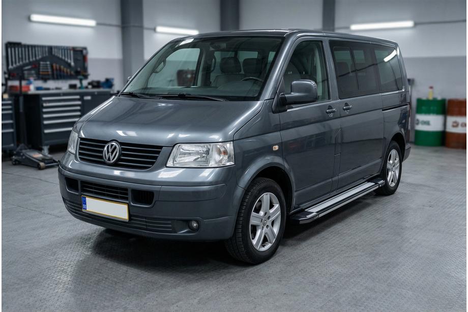 Volkswagen T5 Multivan 2003–2010 Side Steps Rainbow (2 pcs, Aluminum) Short Wheelbase Photo 1