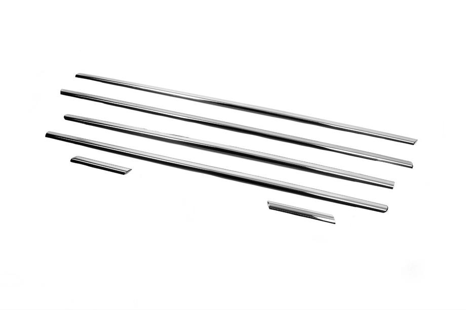 Fiat Punto Grande/EVO 2006-2018 Exterior window trim stainless steel (6 pcs) Photo 2