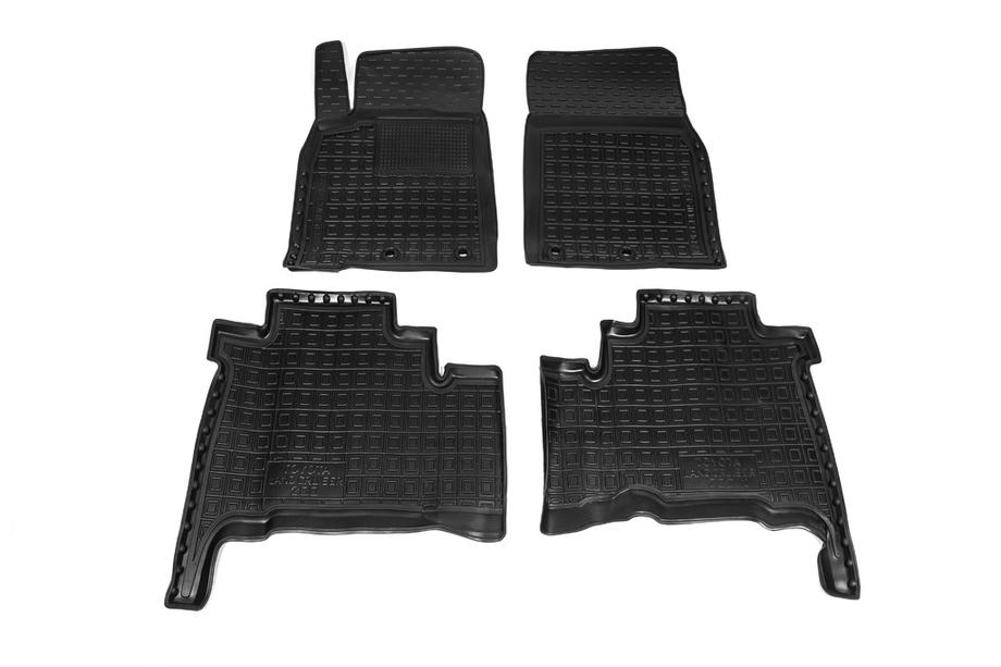 Toyota Land Cruiser 200 2007-2021 Rubber floor mats with edge 2012-2021 (Autogumm) Photo 1