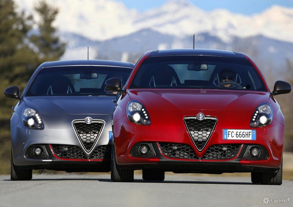 A restyled hatchback model Alfa Romeo Giulietta
