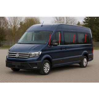 Lower Window Moldings Medium Wheelbase (8 pcs, Stainless Steel) Volkswagen Crafter 2016- photo 1