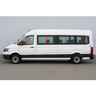 Lower window trims long wheelbase (10 pcs, stainless steel) Volkswagen Crafter 2016- photo 1