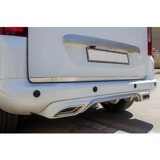 Trunk lid lower trim (stainless steel) photo 1