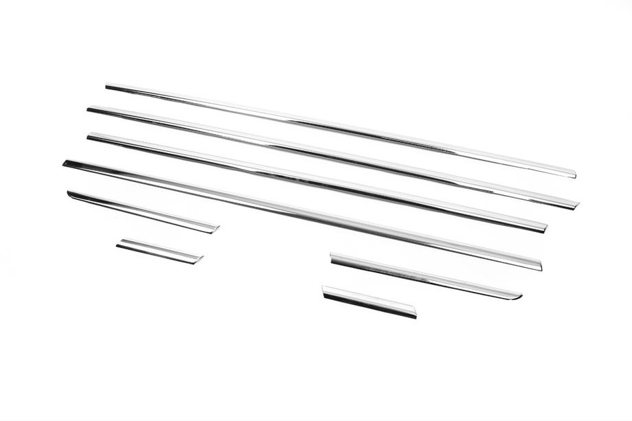 Fiat Linea 2006-2018 Exterior window trim stainless steel (8 pcs) OmsaLine - Italian Stainless Steel Photo 3