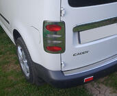Volkswagen Caddy 2004-2010 Chrome Tail Light Covers V2 (2 pcs, Stainless Steel) Carmos - Turkish Stainless Steel photo 1