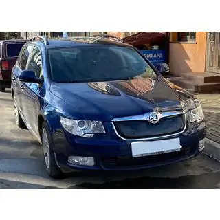 Winter grille cover (Upper, 2008-2013) Skoda Superb 2009-2015 photo 4