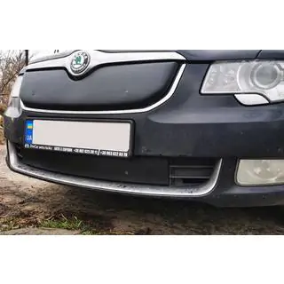 Winter grille cover (Upper, 2008-2013) Skoda Superb 2009-2015 photo 2