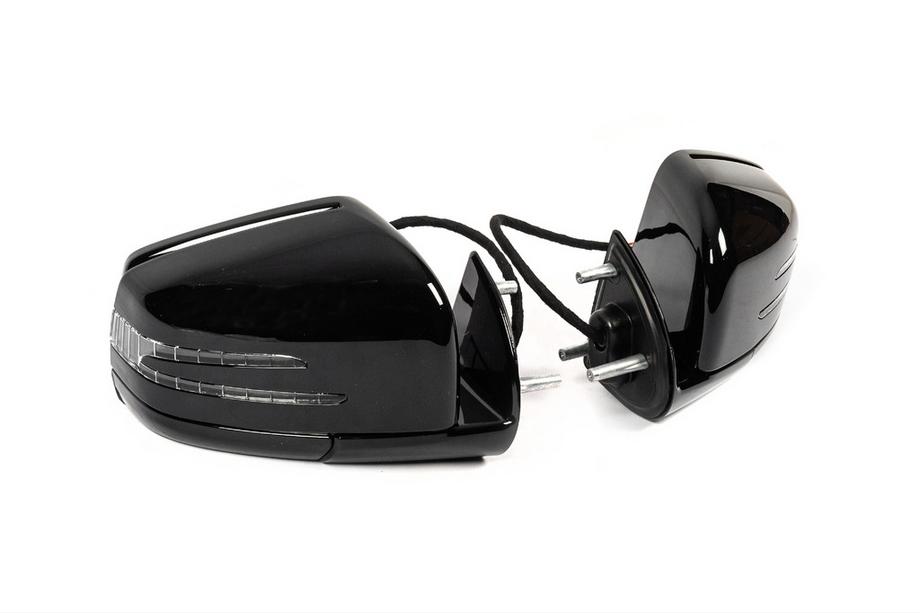 Mercedes ML W164 2005-2011 Facelift Mirrors (2 pcs, black) Image