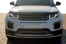 Range Rover Evoque 2012-2018 Front bumper guard ST014-1 (stainless steel) photo 1