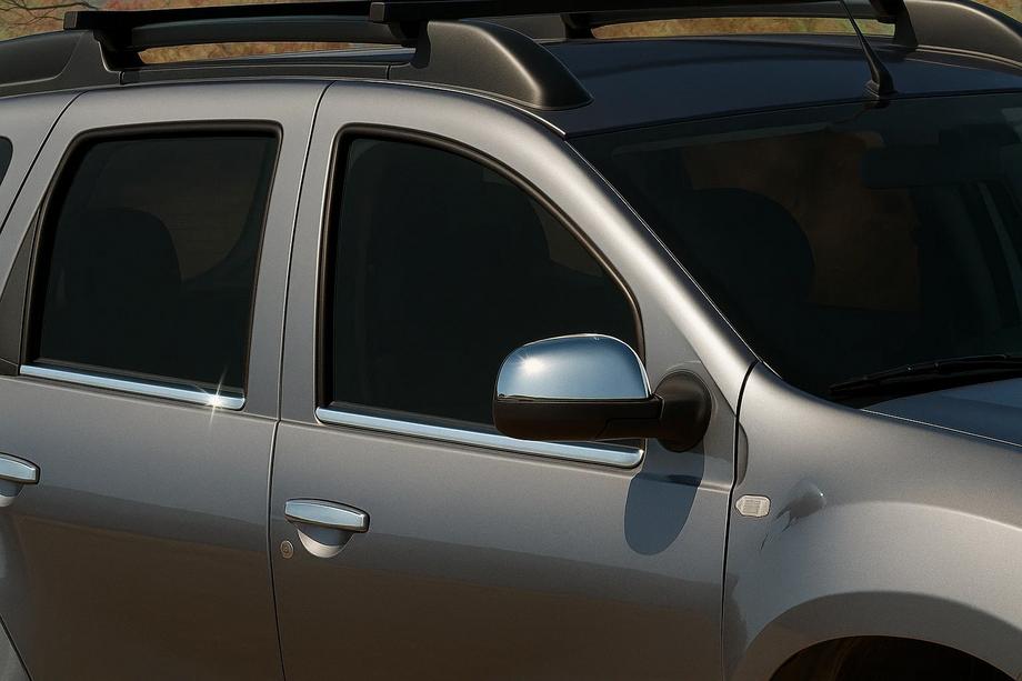 Dacia Duster 2008-2018 Mirror Covers Version 1 (2 pcs, Stainless Steel) Image