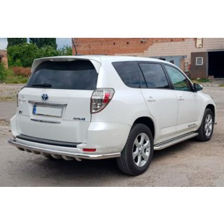Rear protection bar AK005-15 (EV only, 2 pcs., stainless steel) Toyota Rav 4 2006-2013 photo 2