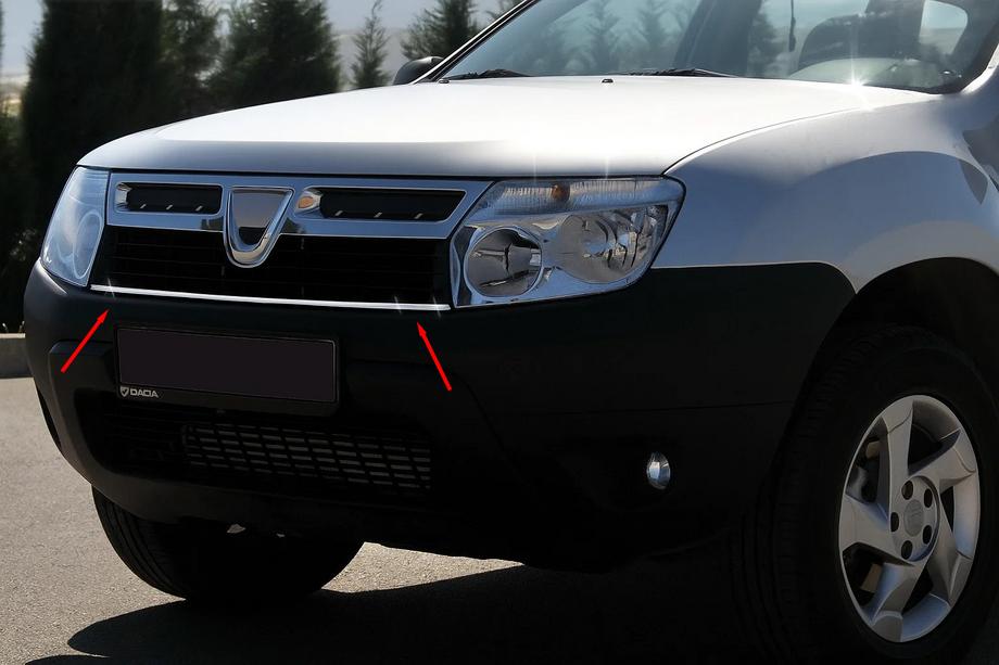 Dacia Duster 2008-2018 Grille Trim Strip 2008-2014 (Stainless Steel) Image