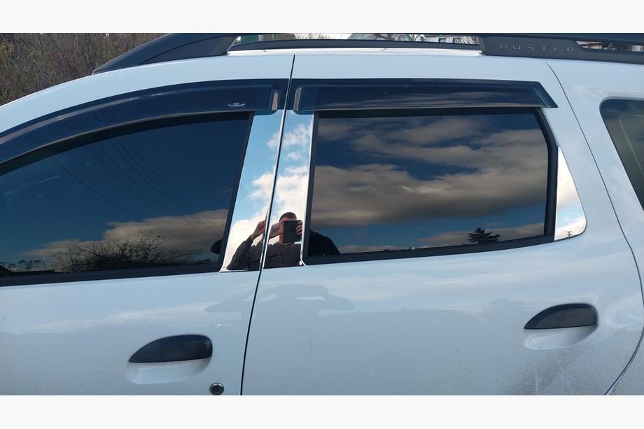 Renault Duster 2018-2024 Stainless Steel Door Pillar Trim Image