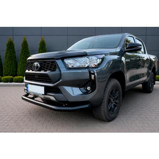 Front bumper guard Texas for 2020+ (76mm, black) photo 1