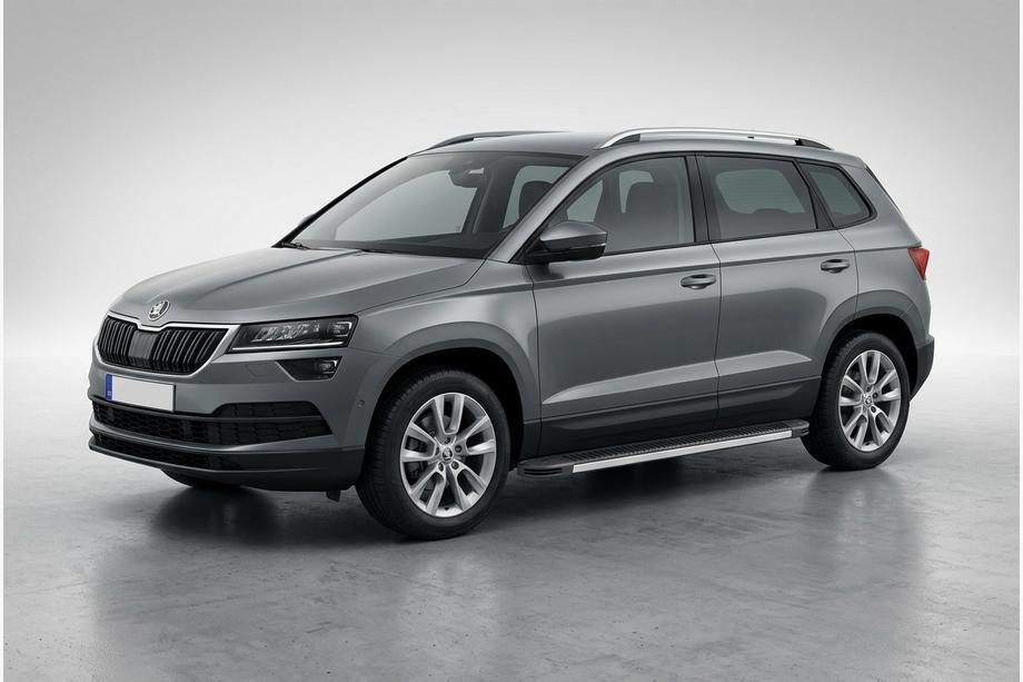 Skoda Karoq 2018- Side Steps Maya V1 (2 pcs, Aluminum) Image