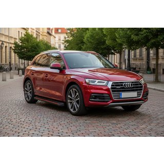 Side Steps Maya Red (2 pcs, Aluminum) Audi Q5 2017-2025 photo 1