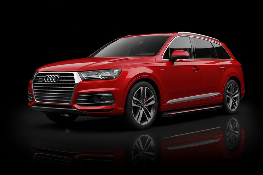 Audi Q7 2015–2026 Side Steps Maya Red (2 pcs, Aluminum) Photo 1